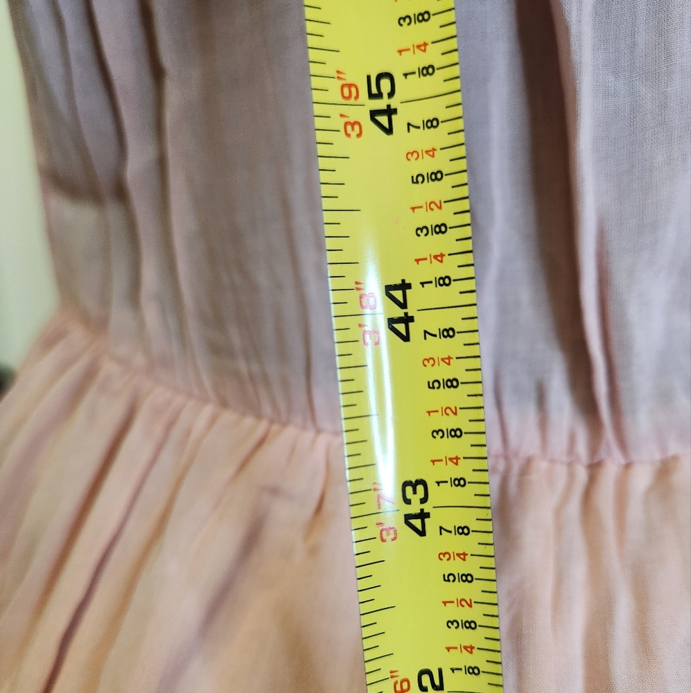 Pretty In Peachy Pink Off-Shoulder Maxi Dress with Ruffles - Picture 15 of 16